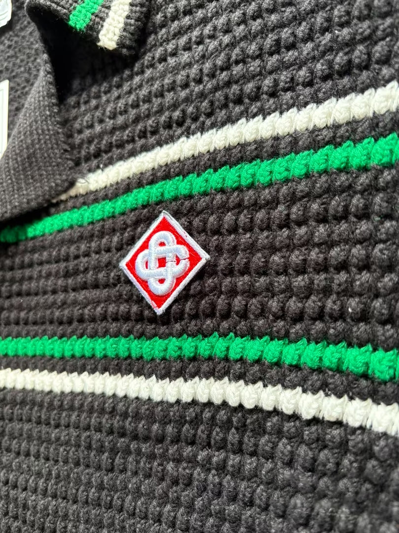 CASABLANCA TENNIS CLUB GREEN KNIT SUMMER SUIT