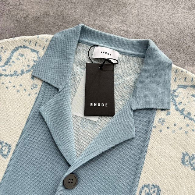 RHUDE BABY BLUE SHIRT (HK 1:1 2026 SS QUALITY)