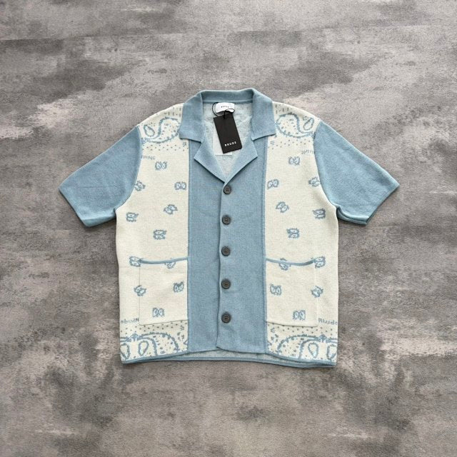 RHUDE BABY BLUE SHIRT (HK 1:1 2026 SS QUALITY)