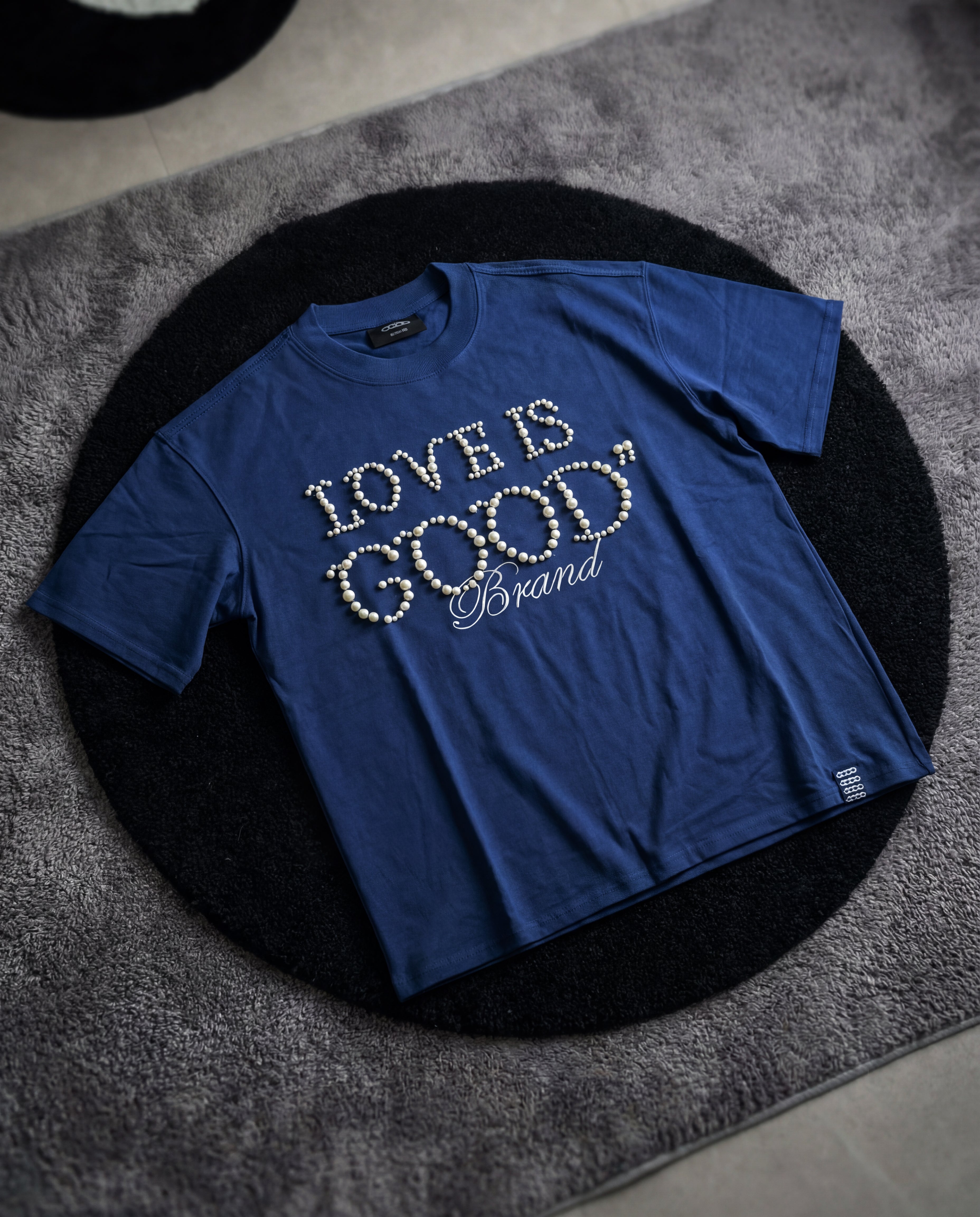 "LOVE IS GOOD" BLUE TSHIRT