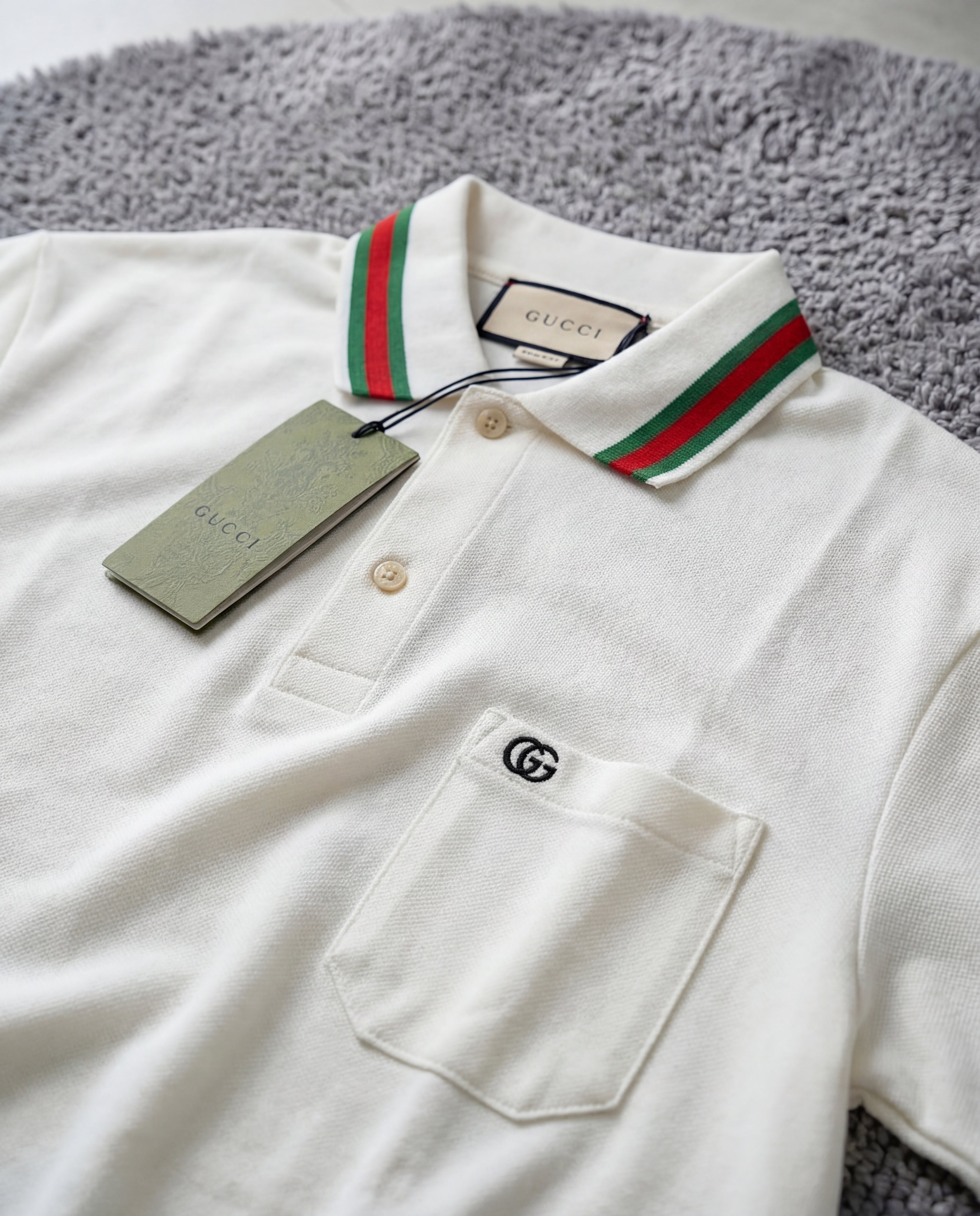 GUCCI WHITE POLO SS26
