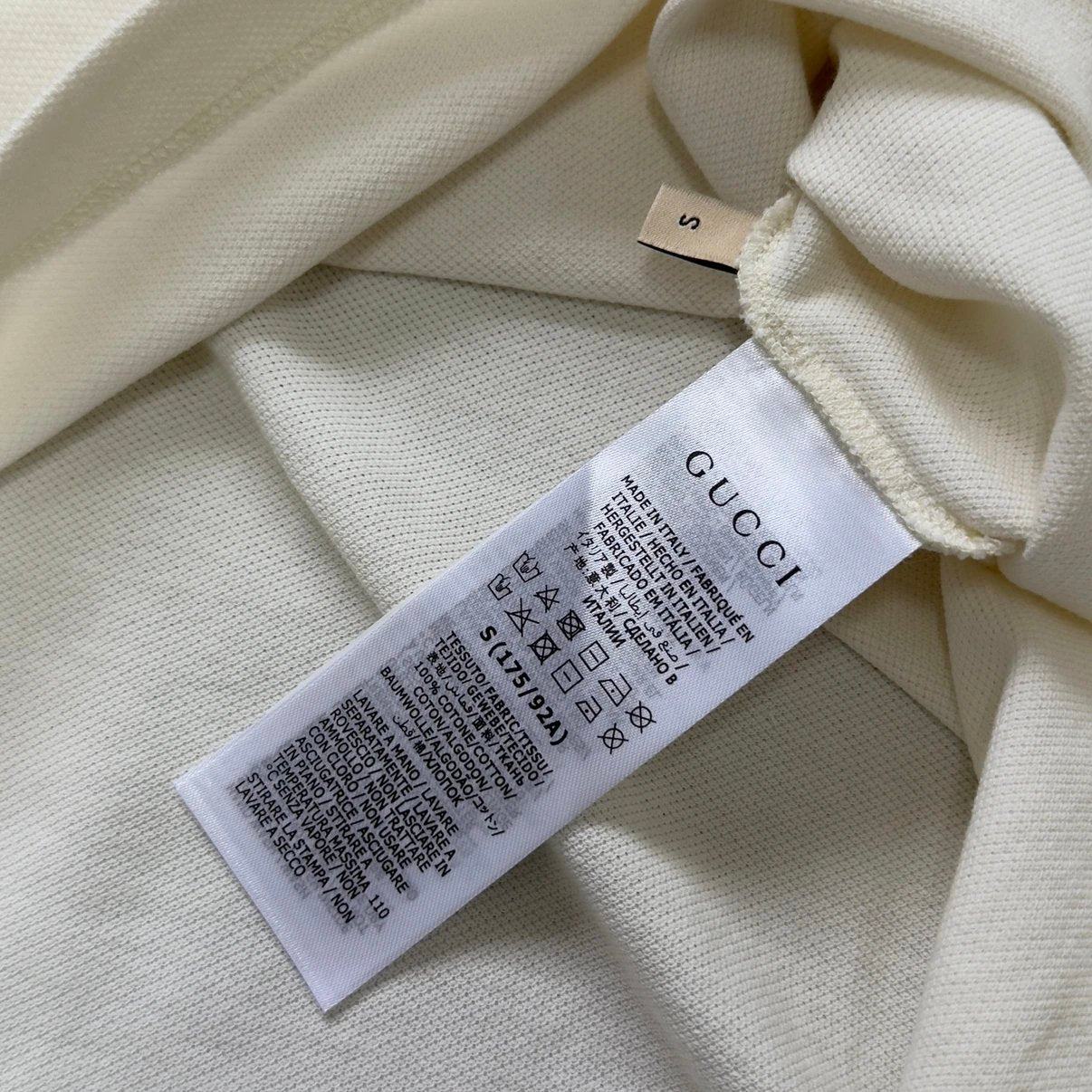 GUCCI WHITE POLO SS26